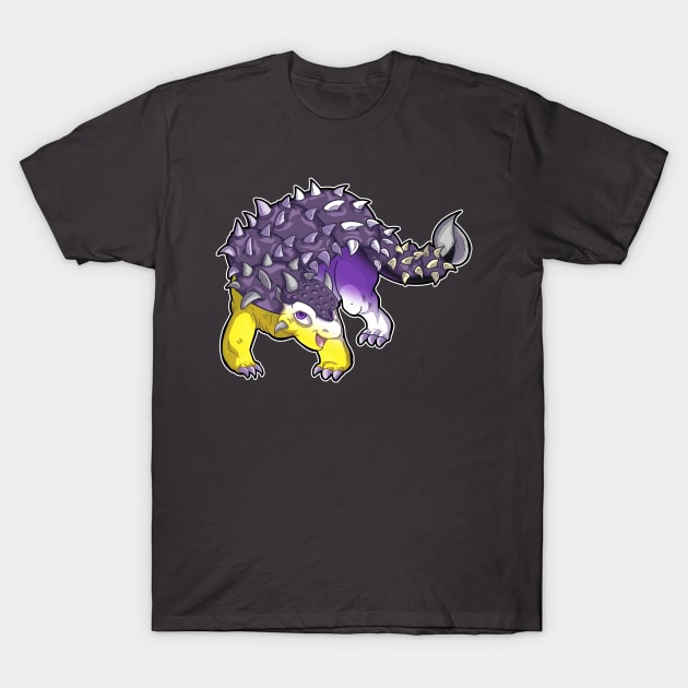 Pride Dino - Non-binary T-Shirt by Pokepony64